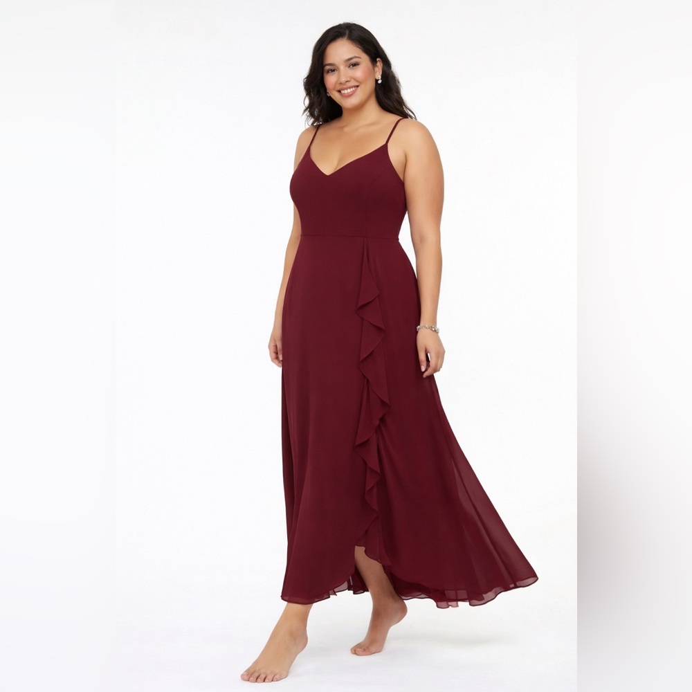 XXL Spaghetti Strap Wedding Gown Dress With Pockets!